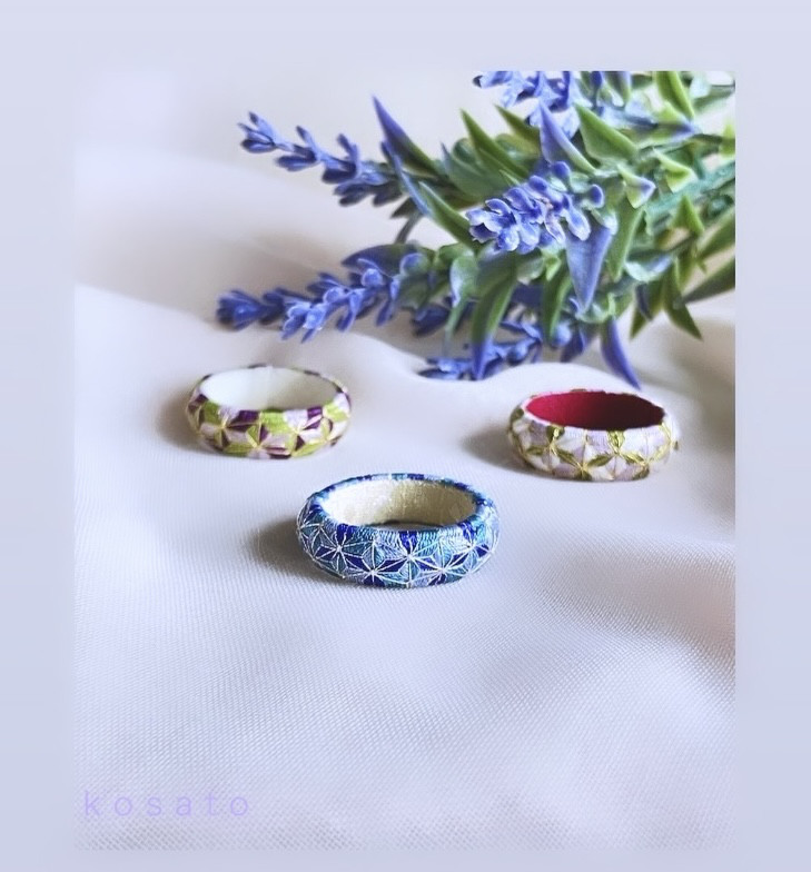 加賀ゆびぬきリング　254　麻の葉