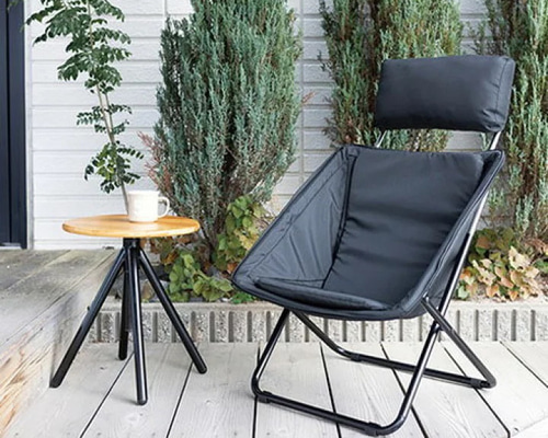 限定セール中！ComoreSun】2wayフォールディングチェア一　ブラック Comore Sun】2way フォールディングチェア キャンバス