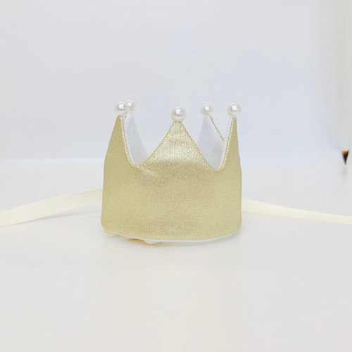 ももちページ バースデークラウン ベビークラウン 人気アイテム＞white denim crown ベビークラウン/バースデー