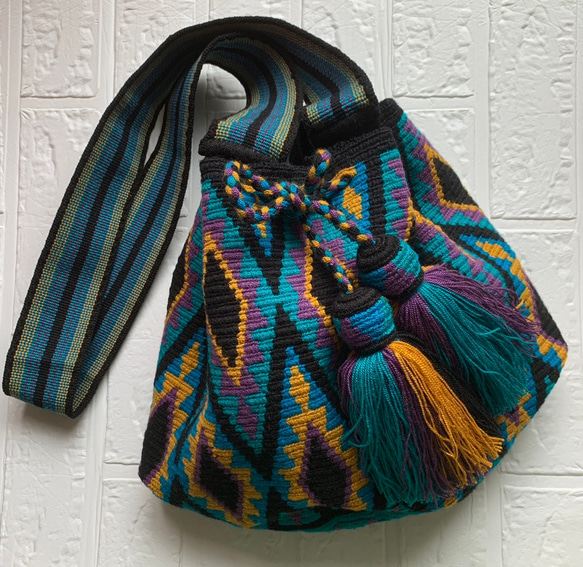 コロンビアのワユーバッグ Lサイズ multi azul ショルダーバッグ