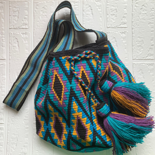 コロンビアのワユーバッグ Lサイズ multi azul ショルダーバッグ