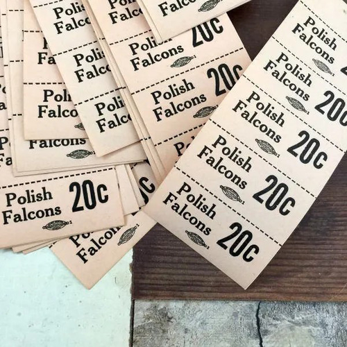 158・20C チケットラベル 1冊 25シート（ラベル125枚分）古い紙