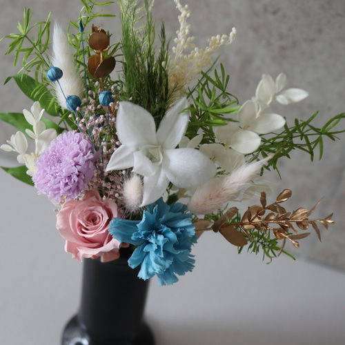 オーダー受付　造花無し　お仏壇用プリザーブドフラワー 仏花　お供え花 納骨堂 仏花 プリザーブドフラワー 小さめ お供え花 仏壇用 仏壇