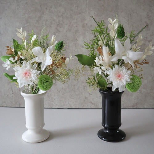 オーダー受付　　お仏壇用プリザーブドフラワー 仏花　お供え花　造花無し オーダー受付 造花無し お仏壇用プリザーブドフラワー 仏花