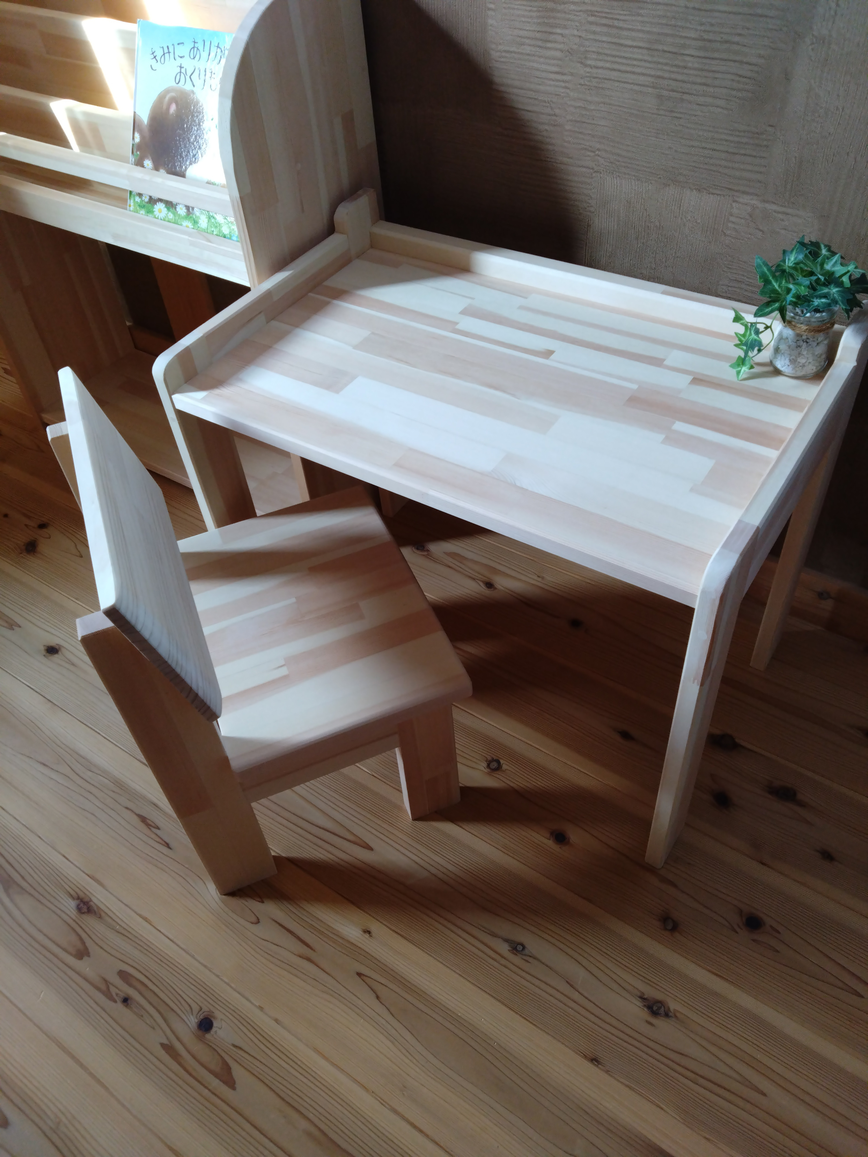 ☆手作り☆ 子供用 ハンドメイド チェア＆デスク セット