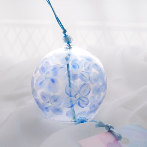 透き通る紫陽花の風鈴 風鈴 ❤︎Blanche Neige❤︎ 通販 17714271