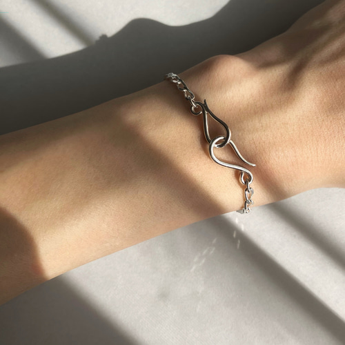 フックチェーン ブレスレット silver925 ユニセックス レディース