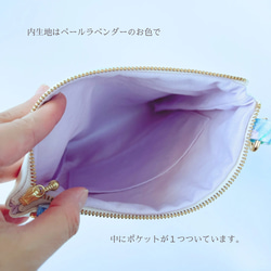 【特集掲載】紫陽花2025 紫陽花 サコッシュ レザー ショルダーバッグ スマホポシェット 長財布 大人可愛い 旅行 9枚目の画像