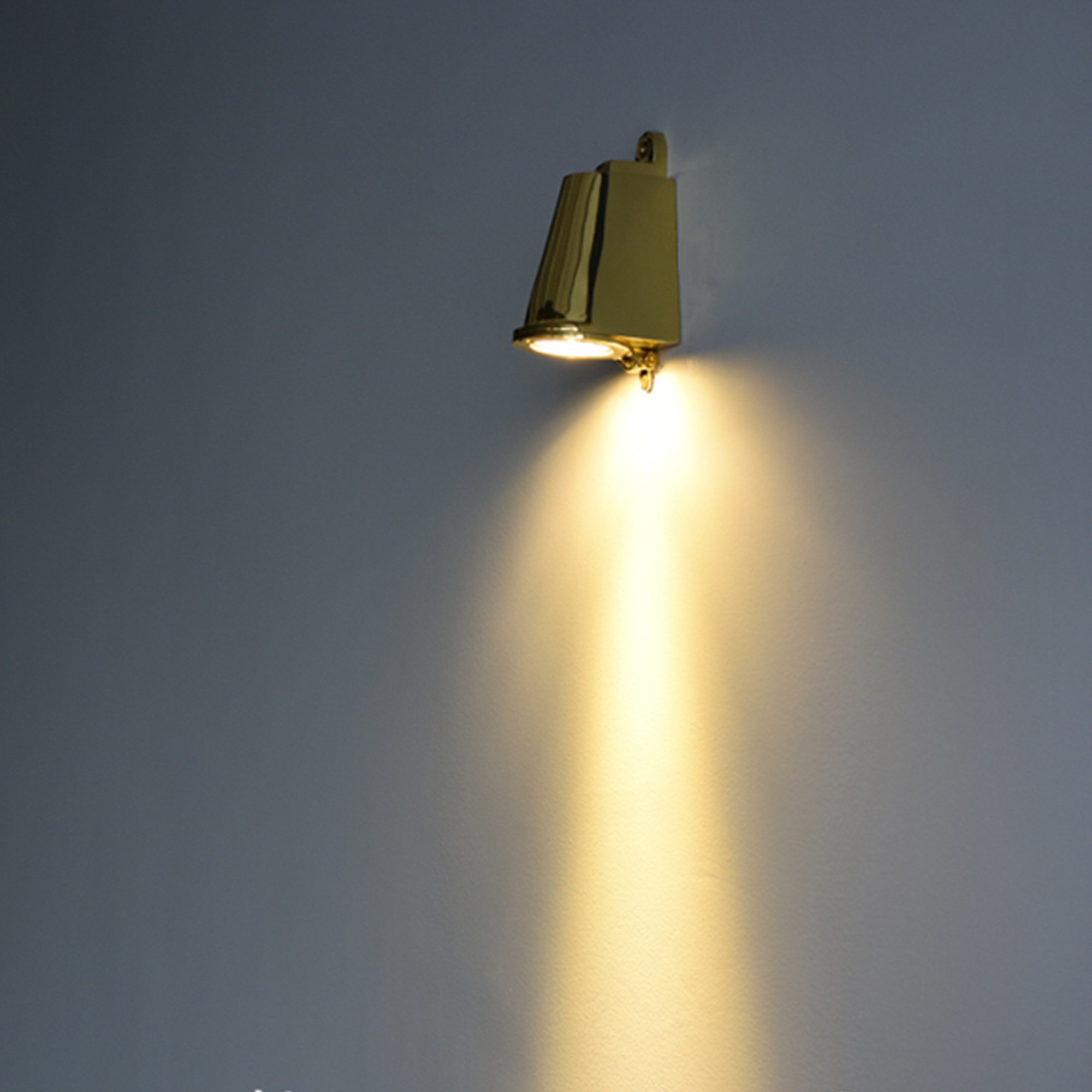 真鍮製の馬蹄型壁灯、廊下用のダウンライト、玄関用スポットライト