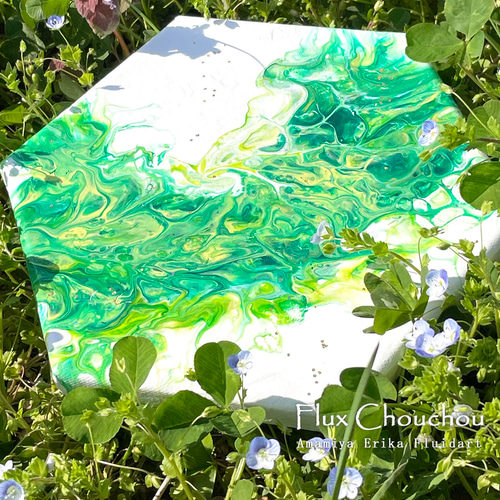 ひび割れアリでお値打ち価格！〈フルイドアート〉 原画 【一点物