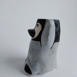 たかいたかい　一輪挿し　ペン立て　歯ブラシ置き　ペンギン　アニマル　アート　絵本　うちゅういちのたかいたかい 3枚目の画像