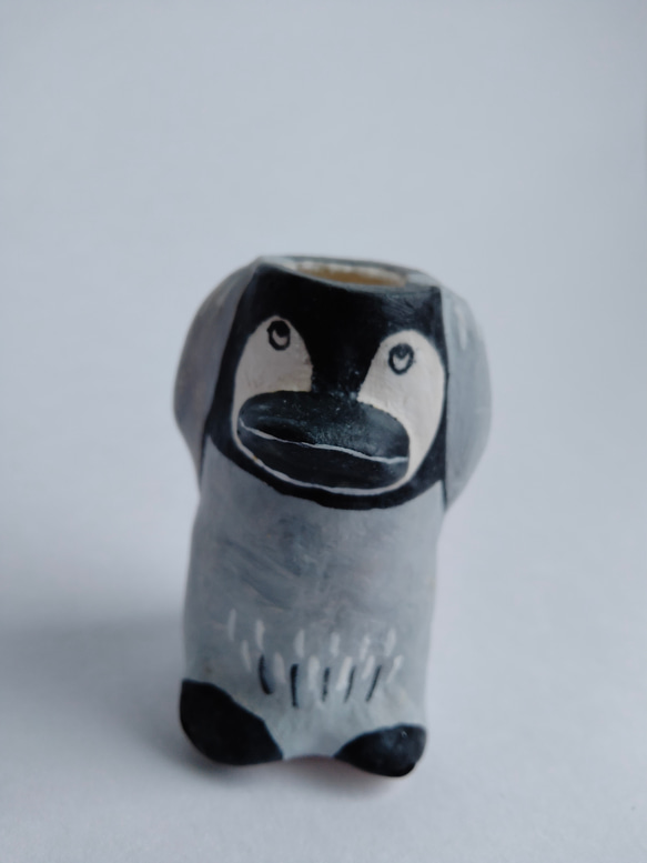 たかいたかい　一輪挿し　ペン立て　歯ブラシ置き　ペンギン　アニマル　アート　絵本　うちゅういちのたかいたかい 2枚目の画像