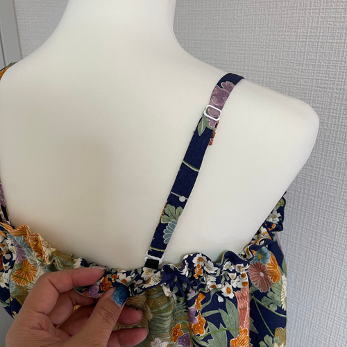 着物リメイク】セットアップ キャミソールブラウスとワイドパンツ 正絹