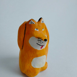 たかいたかい一輪挿し　ペン立て　歯ブラシ置き　きつね　アート　絵本　うちゅういちのたかいたかい 6枚目の画像