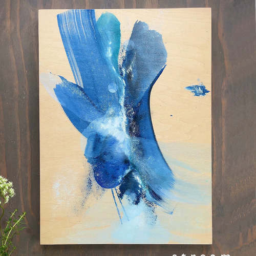 アクリル 絵画 原画 美術 壁掛け  アート インテリア M6 #11 5accd3025be4f19546436dfe5d23ec