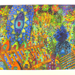 何かが描かれているが、何も描かれていない 　　高見沢耳のジクレー版画作品 何かが描かれているが、何も描かれていない 高見沢耳のジクレー