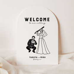 イラスト　ベースボール　ウェルカムボード　スポーツ　野球　結婚式　おしゃれ 8枚目の画像