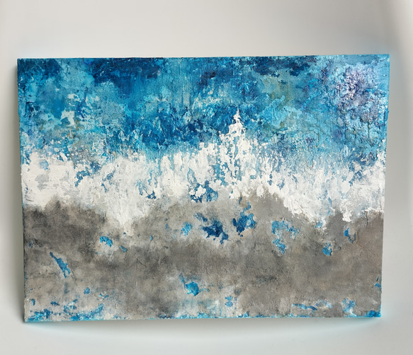 水彩画 荒海 額装済み 【公式通販】