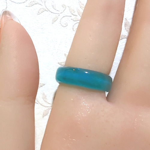 ときどき眺めて癒されてほしい ガラスのデイリーminamoリング 海