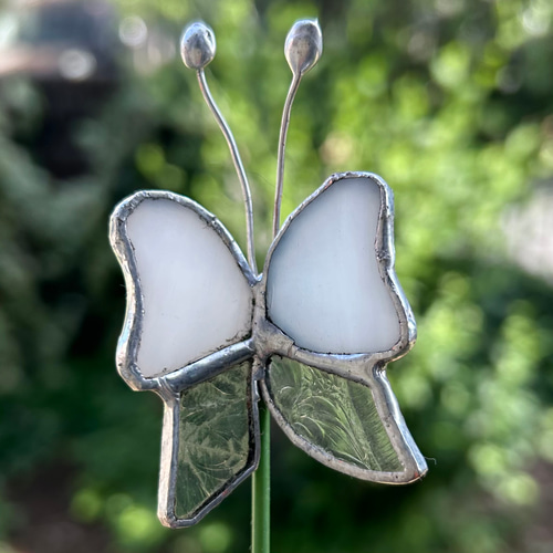 ステンドグラス ガーデンピック 蝶々 その他インテリア雑貨 ステンド