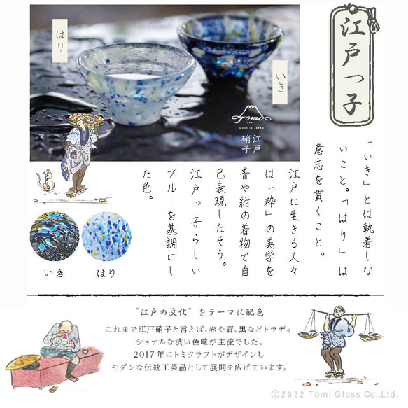 江戸硝子／いろどり／ちょこ／みず／EG033-18 8枚目の画像