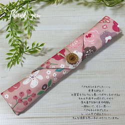 コースター 布 さくらんぼ くすみブルー ハンドメイド コースター AI