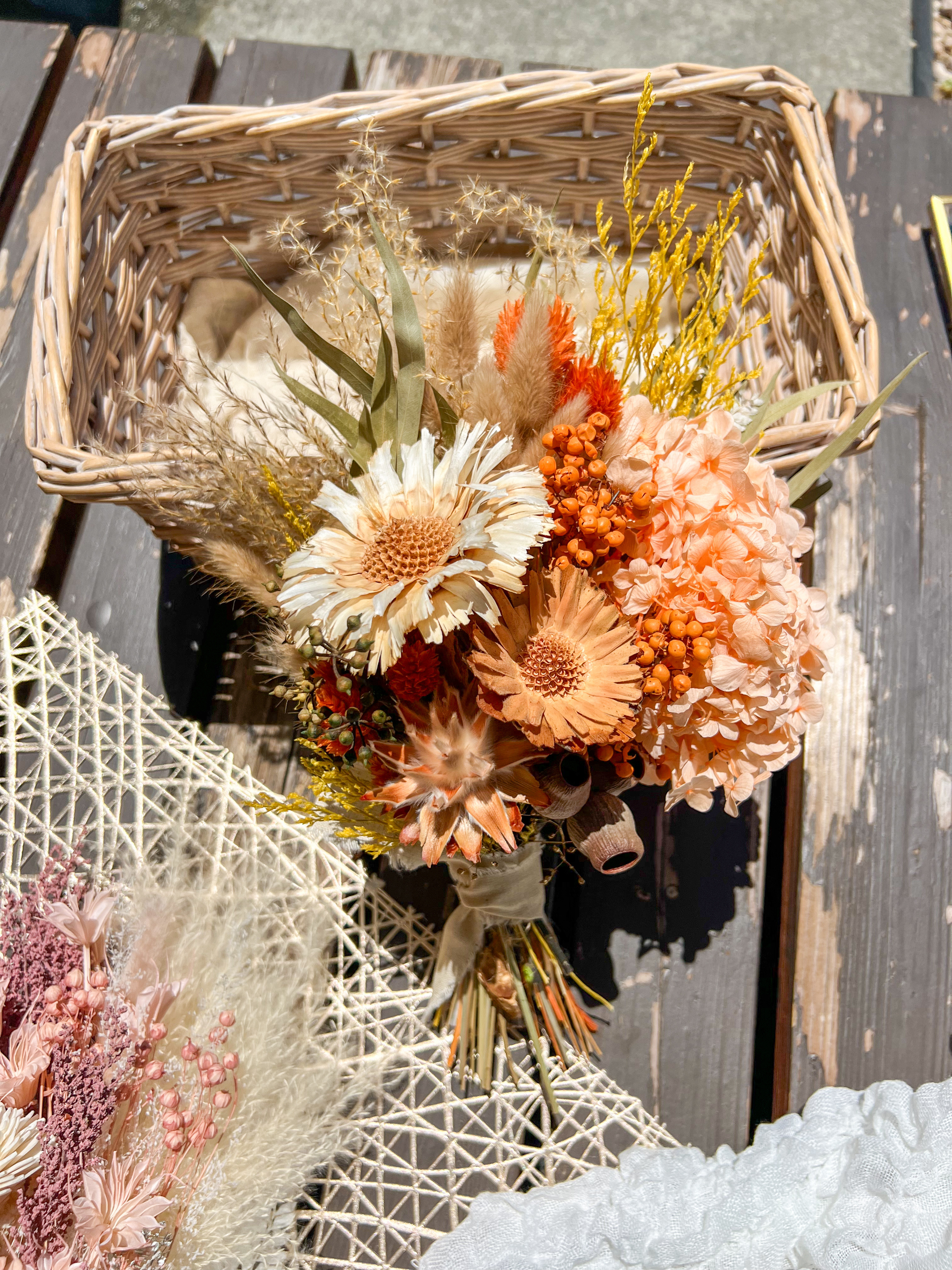 魔女の棲む森 ～裏庭～】ドライフラワー リース春