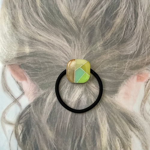 くすみカラー ヘアゴム 多色 マグネット ハンドメイド レジン ヘア