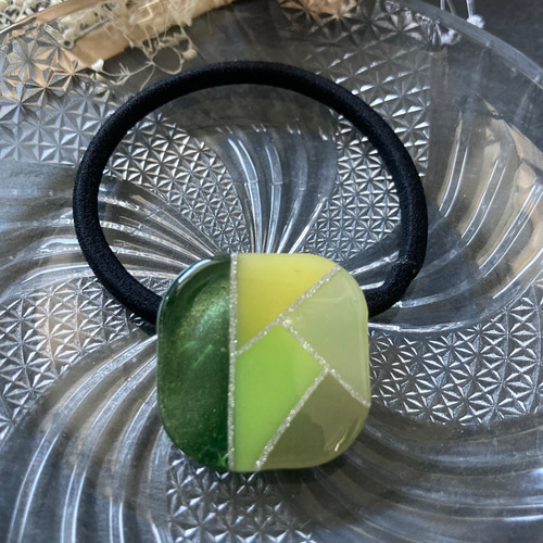 くすみカラー ヘアゴム 多色 マグネット ハンドメイド レジン ヘア