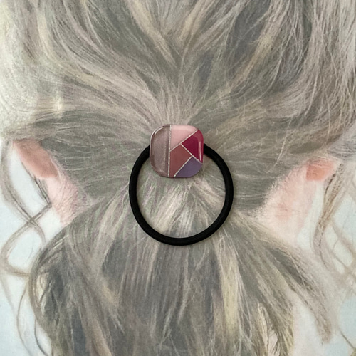くすみカラー ヘアゴム 多色 マグネット ハンドメイド レジン ヘア