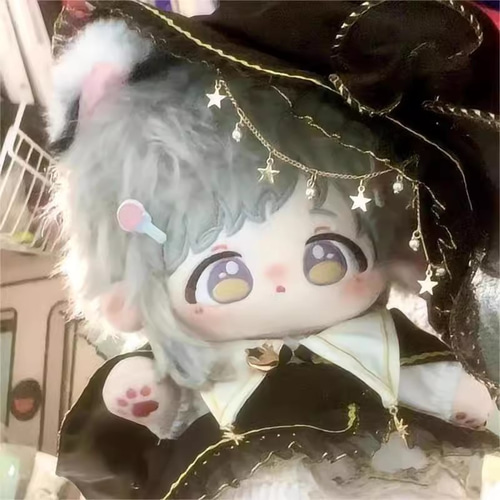 20cmぬいぐるみ 着せ替えぬいぐるみ きよ 灰色髪黄昏色目 耳付き