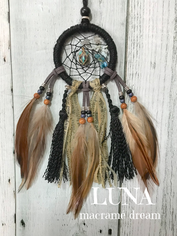 天然石ドリームキャッチャー（受注製作） その他インテリア雑貨 LUNA