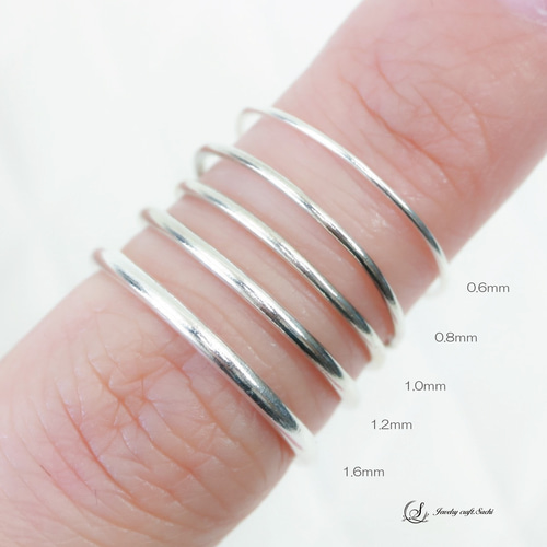 SV】06mm 超極細ストレートリング Silver925／シルバー 華奢 指輪