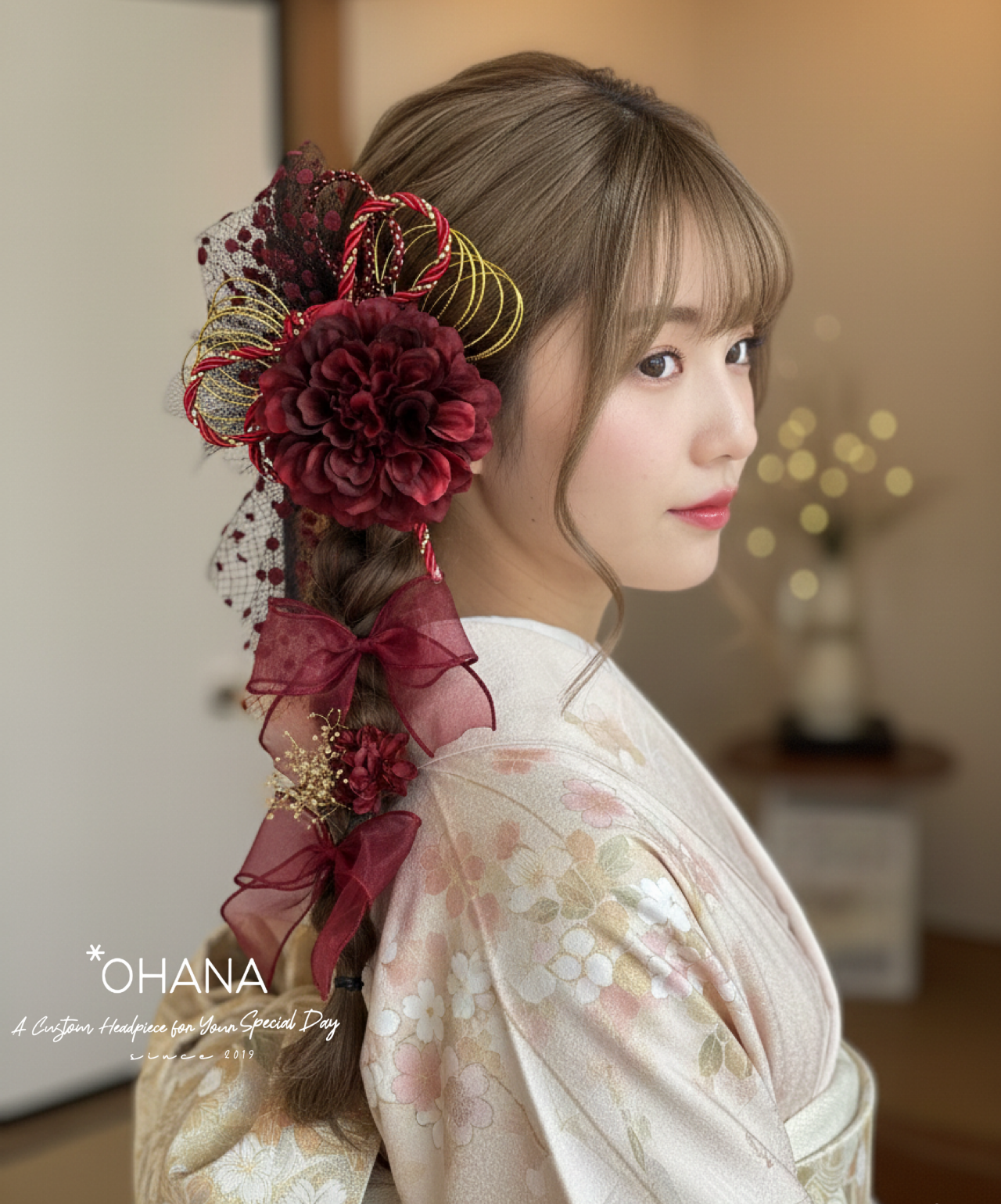 七五三 1450円すみれ＊ビオラ＊紫陽花 前撮り 髪飾り ウエディング 着物