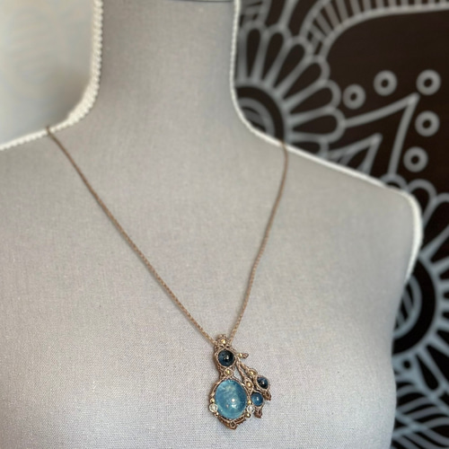 心海』高品質アクアマリンとブラックスターアクアマリンの