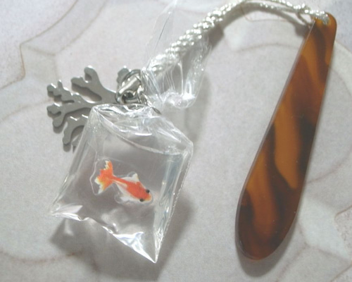 帯飾り 金魚 出目金 金魚すくい 水草 夏祭り 帯留め 🍀Lucky Clover