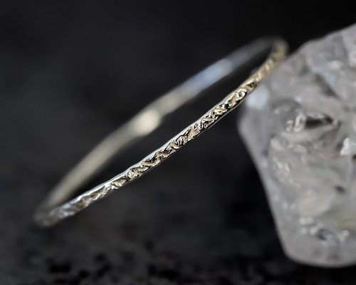 SV】06mm 超極細 キラキラカットリング Silver925／シルバー 華奢