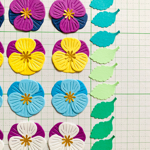 クラフトパンチ ダイカット フラワー パンジー 誕生日・結婚式・入学