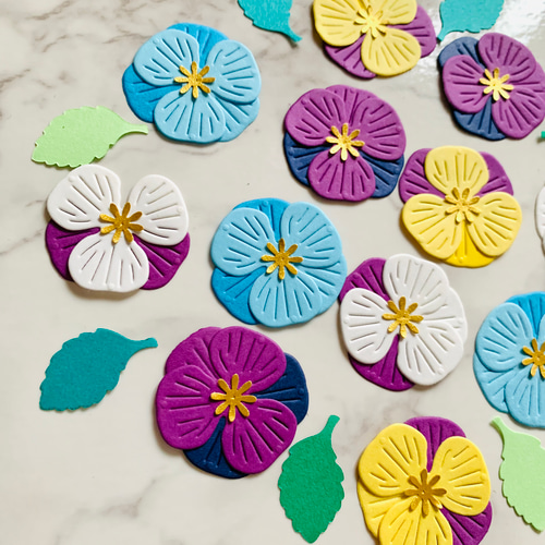 クラフトパンチ ダイカット フラワー パンジー 誕生日・結婚式・入学