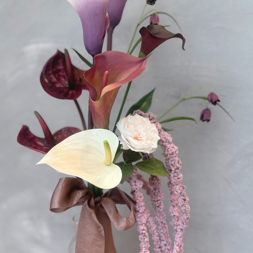 再販✳︎カラーとアマランサスのbouquet✳︎アーティフィシャル