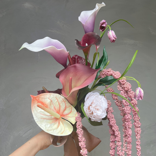再販✳︎カラーとアマランサスのbouquet✳︎アーティフィシャル