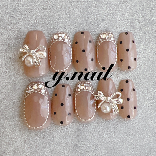 ネイルチップ/リボンネイル/ドットネイル/フレンチネイル/ストーン  