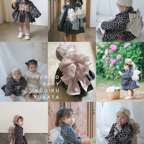 ハンドメイド☆ベビー  キッズ 着物&袴風 浴衣 オーダー受付 ハンドメイド☆ベビー キッズ 着物&袴風 浴衣 オーダー受付