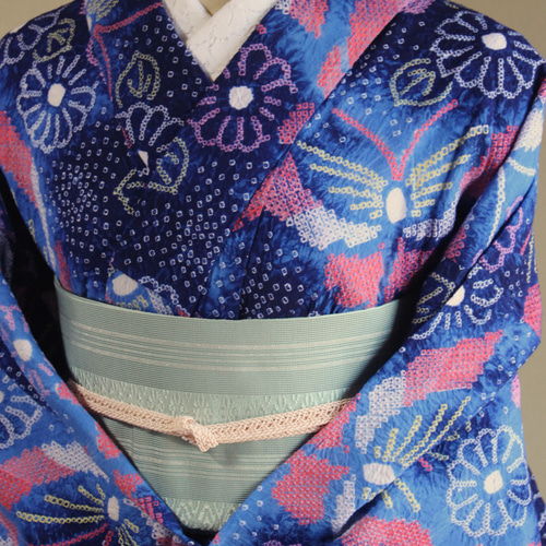 新品 ますいわ屋 有松鳴海絞 花火 夏着物 仕付糸付 トール 高級浴衣 4065 新品 ますいわ屋 有松鳴海絞 花火 夏着物 仕付糸付 トール 高級