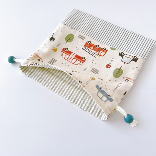 オーダーページ⭐︎ 働く車オフホワイト 入園入学グッズ　ハンドメイド　男の子 オーダーページ⭐︎ 働く車オフホワイト 入園入学グッズ