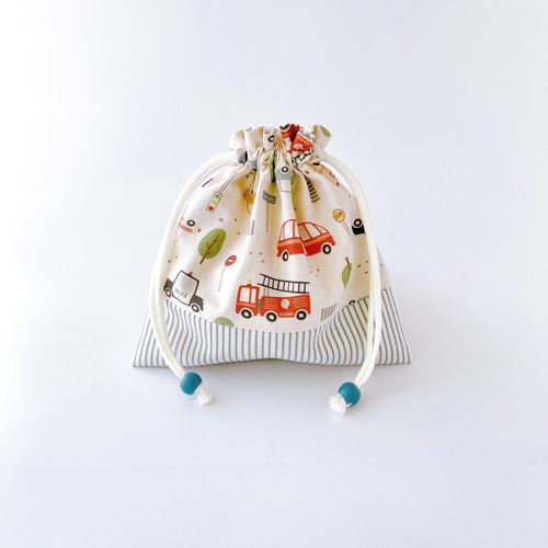 オーダー 電車・車柄 男の子 ランチョンマット 巾着袋 コップ袋