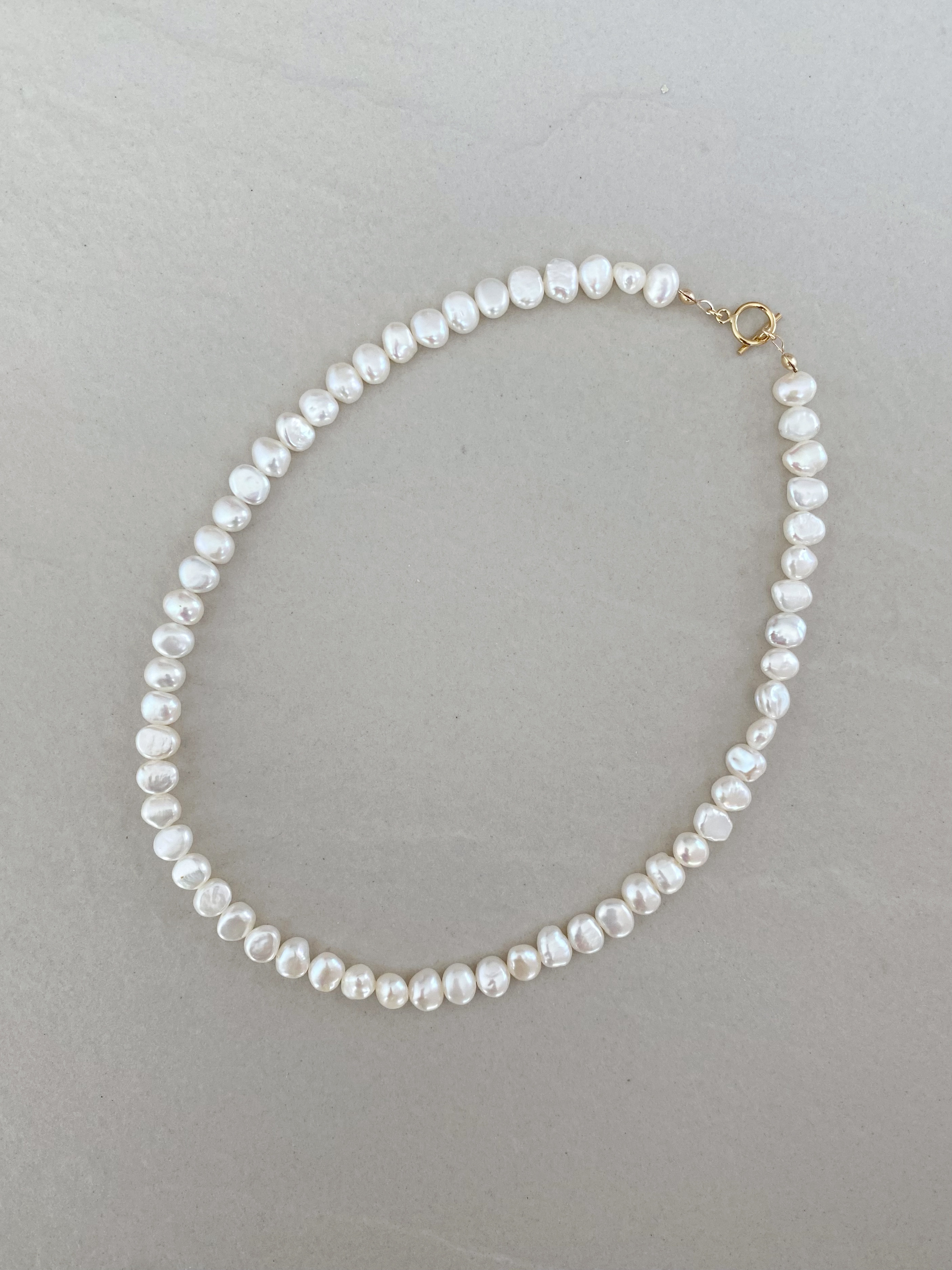 mini baroque pearl necklace