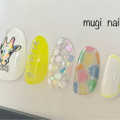 R11 nail kumako ネイルチップ 再販2】ホワイトのニュアンス