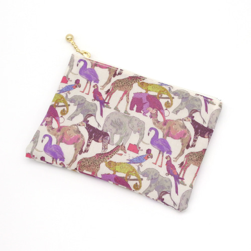 リバティ ラミネートのポケットティッシュポーチ キューフォーザズー