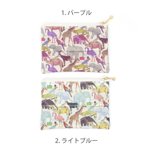 リバティ ラミネートのポケットティッシュポーチ キューフォーザズー